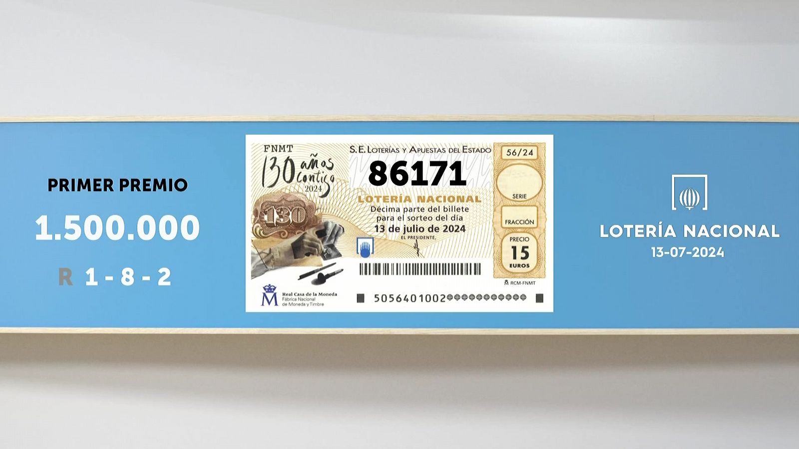 Sorteo de La Lotería Nacional: 13/07/2024