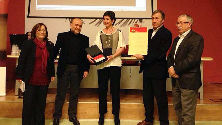 Los trabajadores de RTVE han recibido el III Premio a la Libertad de Expresión de la Fundación Primero de Mayo
