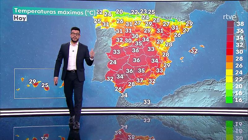 Las mínimas descenderán en general, con aumentos en el extremo sureste peninsular y oeste de ambas mesetas - ver ahora