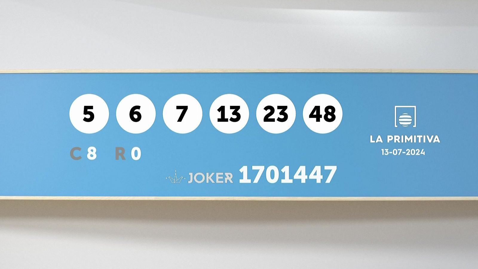 Sorteo de la Lotería Primitiva y Joker del 13/07/2024 - Ver ahora