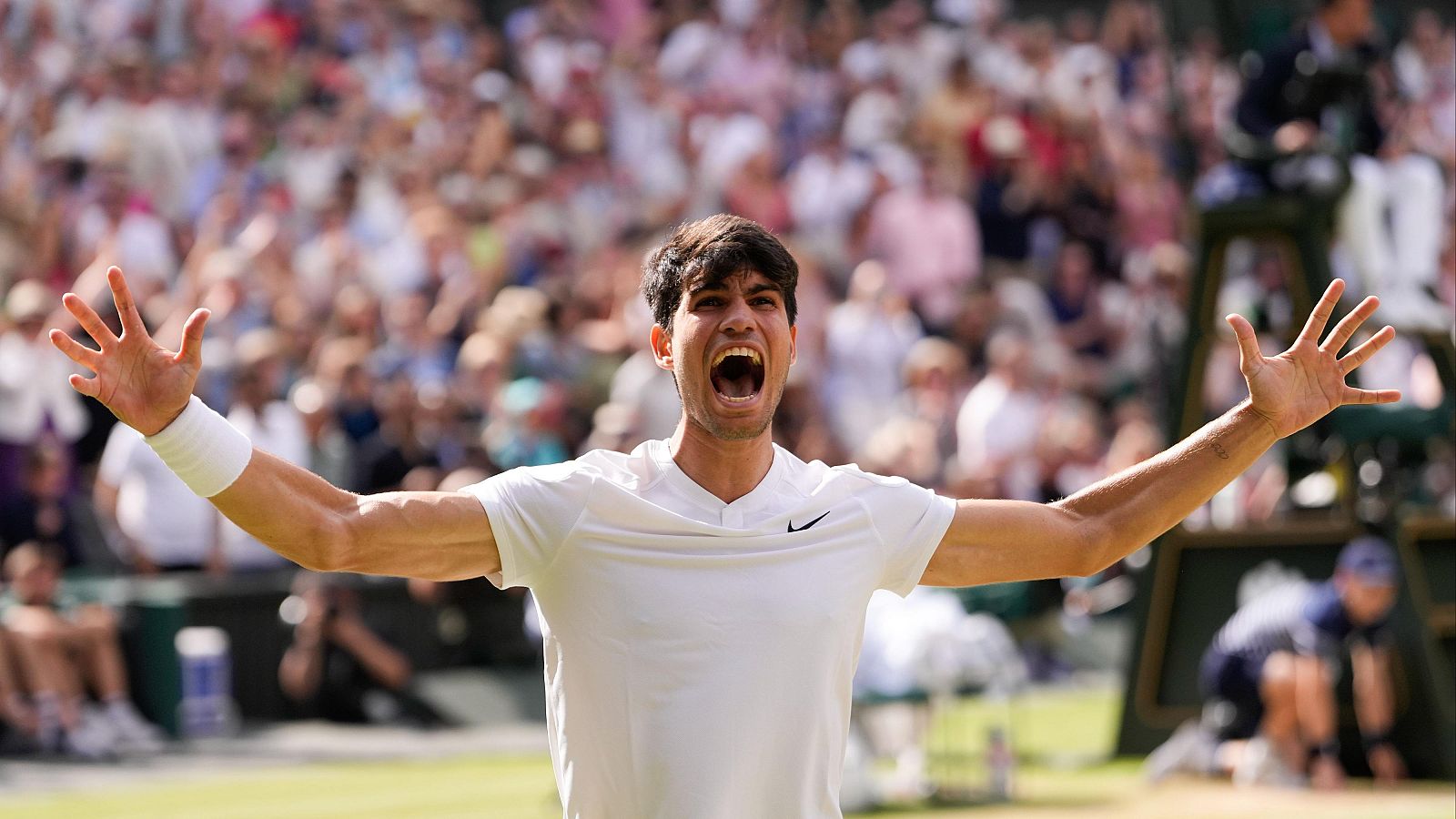 Alcaraz, a RTVE tras ganar Wimbledon: "He repetido mi sueño" | Ver