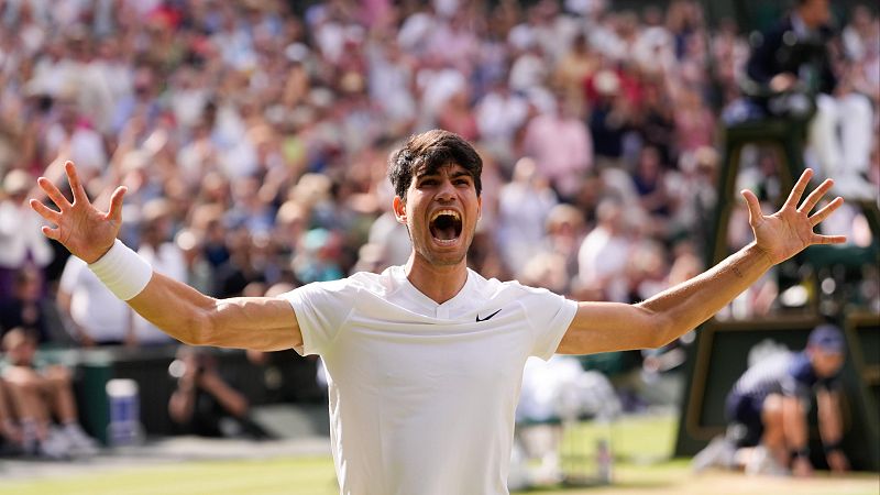 Alcaraz, a RTVE tras ganar Wimbledon: "He repetido mi sueño" | Ver