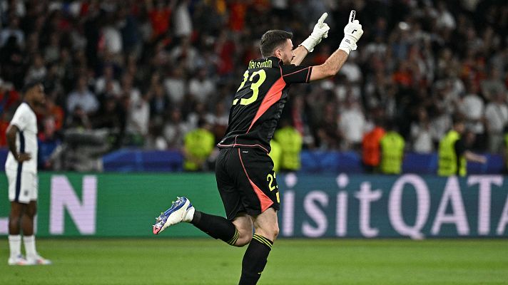  - Unai Simón, a RTVE, sobre la parada de Dani Olmo: "Te han dado el máximo goleador porque eso ha contado como gol"