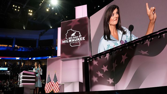 Telediario Matinal - Nikki Haley y Ron DeSantis, de rivales a adeptos de Trump