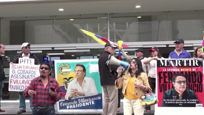 Telediario 2 - Hasta 35 años de cárcel para los asesinos del candidato ecuatoriano, Fernando Villavicencio: "No alivia la pérdida"