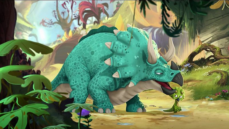 ¡Por los triceratops! (en inglés)