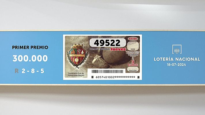 SELAE - Sorteo de la Lotería Nacional del 18/07/2024