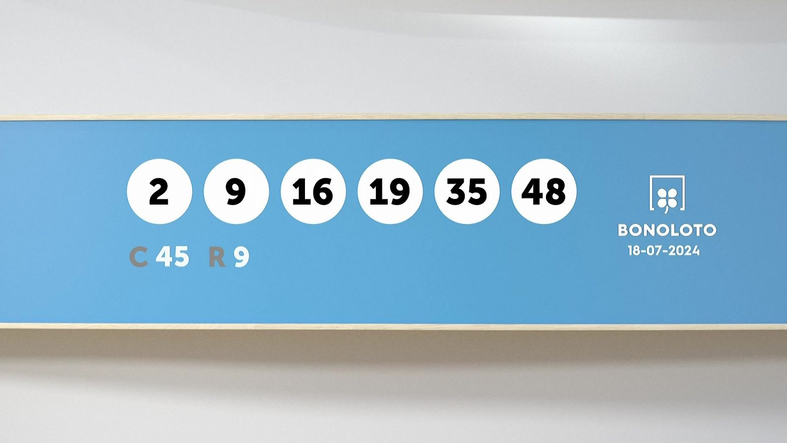 Sorteo de la Lotería Bonoloto del 18/07/2024 - Ver ahora