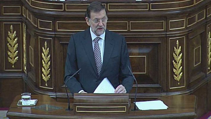 Telediario 1 - Sesión de control en el congreso