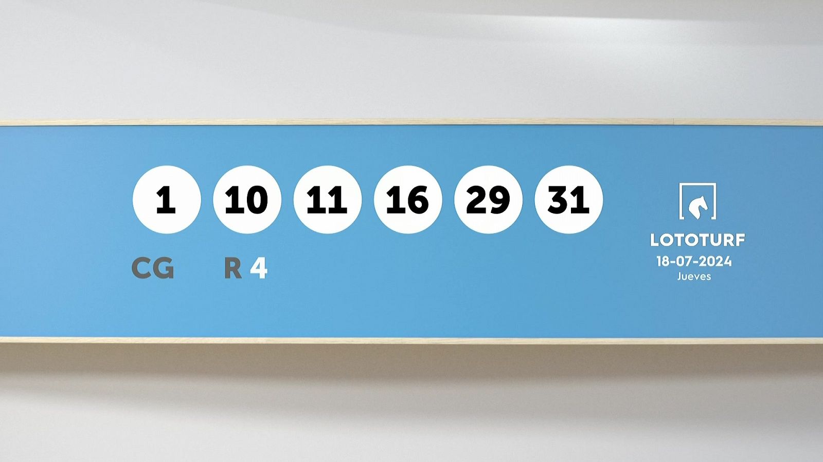 Sorteo de la Lotería Lototurf del 18/07/2024 - Ver ahora