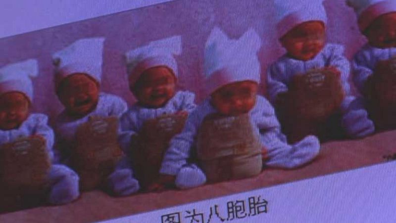 Una pareja china sufre una gran multa por ser padres de octillizos 