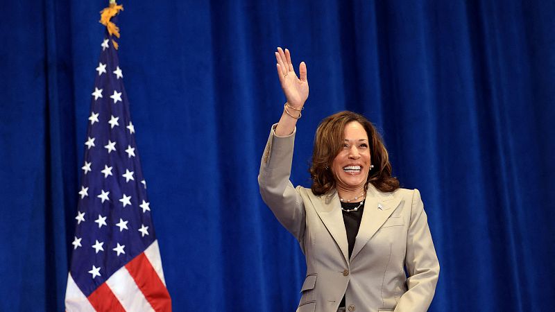 La vicepresidenta de EE.UU., Kamala Harris, es la señalada por Biden para derrotar a Trump