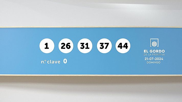 SELAE - Sorteo de la Lotería Gordo de la Primitiva del 21/07/2024