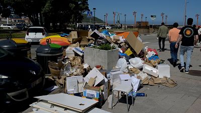 Emergencia sanitaria en A Corua por la acumulacin de basura