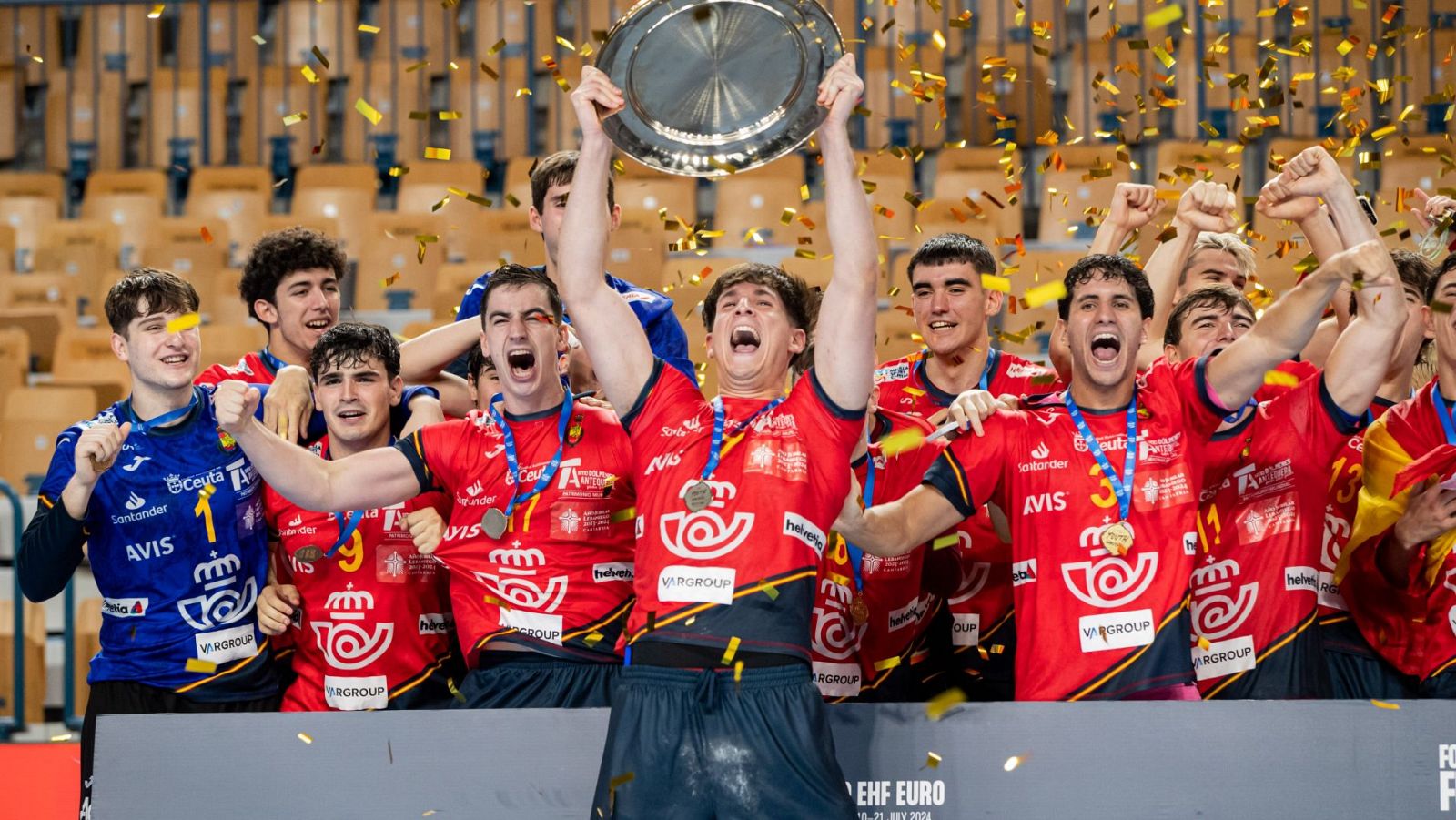 La selección masculina sub-20 de balonmano, campeona de Europa