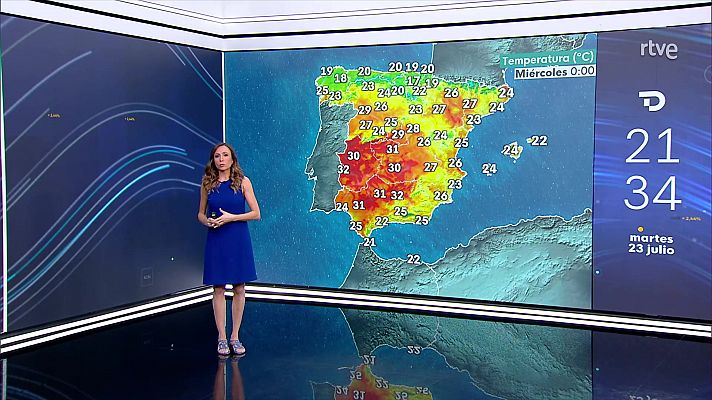 El tiempo - Intervalos de levante fuerte en el Estrecho y de alisios en Canarias