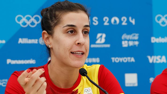 Telediario 1 - París 2024 - Carolina Marín: "El objetivo es ganar una nueva medalla de oro"