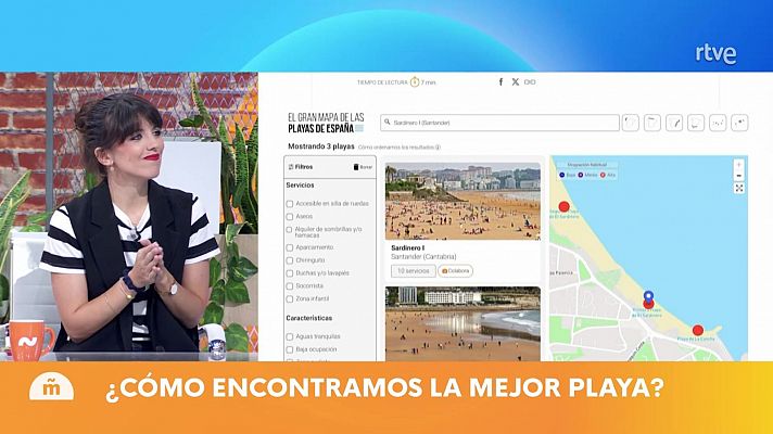 Mañaneros 360 - ¿Cómo encontramos la mejor playa? El buscador de playas de RTVE