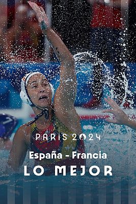 Waterpolo JJOO París 2024 - España 15-6 Francia (F) waterpolo: Elena Ruiz abusa de las anfitrionas