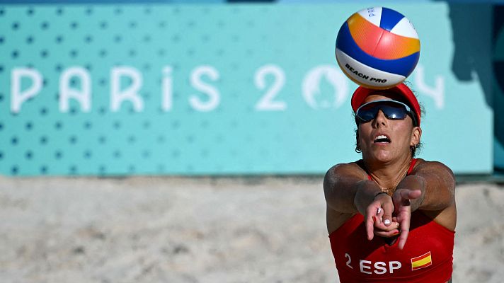 Vóley playa JJOO París 2024 - París 2024 | El debut soñado de Paula Soria en vóley playa