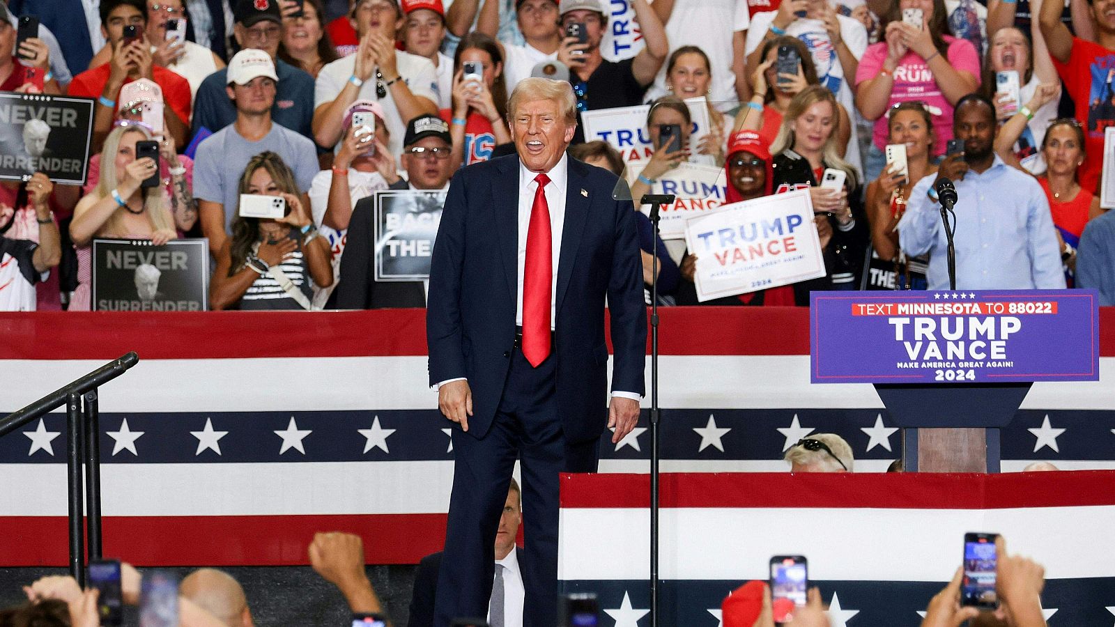 Trump dice que una Presidencia de Harris traería cuatro años más de extremismo | Ver