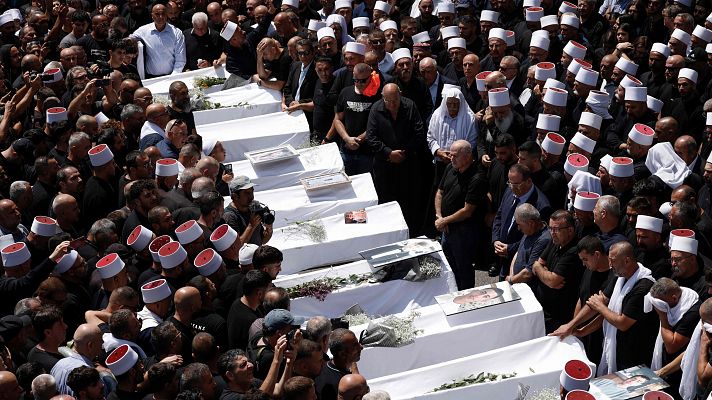 Telediario Fin de Semana - El bombardeo en los Altos del Golán amenaza con extender el conflicto Israel-Hizbulá