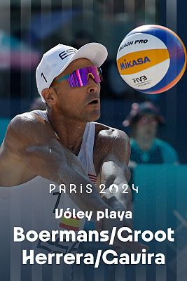 Vóley playa JJOO París 2024 - Boermans/de Groot (NED) vs. Herrera/Gavira (ESP)