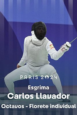 Esgrima JJOO París 2024 - Florete individual (M) 1/8. C. Llavador (ESP) vs. M. HAMZA (EGY)