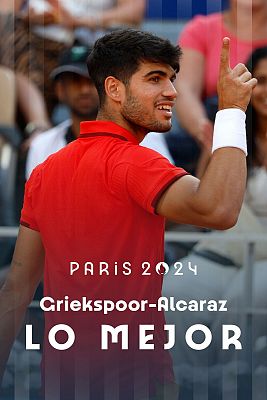 Tenis JJOO París 2024 - Alcaraz - Griekspoor | Tenis: Carlos no baja el ritmo y pasa a tercera ronda