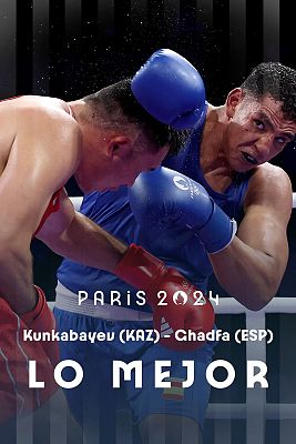 Boxeo JJOO París 2024 - Boxeo +92 kg (M): El español Ayoub Ghadfa vence a Kunkabayev y pasa a cuartos de final