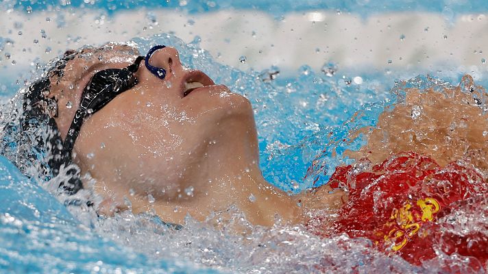 Natación Semifinales 100 m espalda: Carmen Weiler, quinta en su semi y fuera de la final