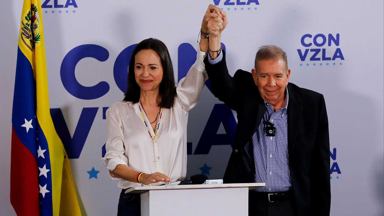 Corina Machado: "Nuestro presidente electo es Edmundo González"