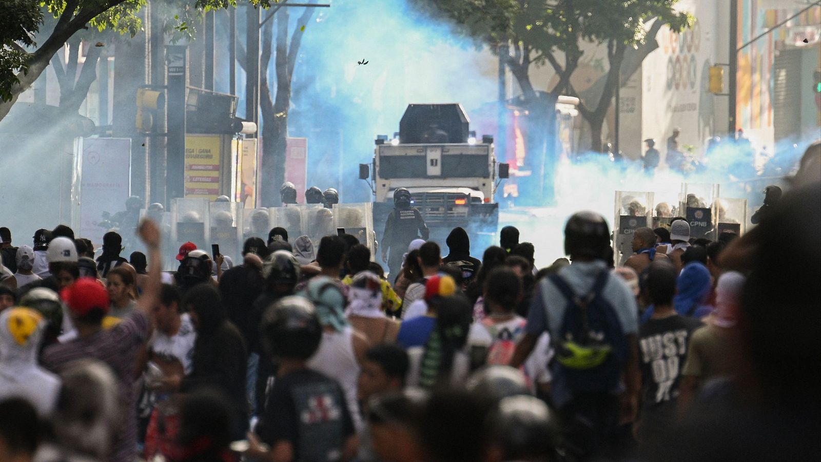 Decenas de detenidos en las protestas postelectorales en Venezuela