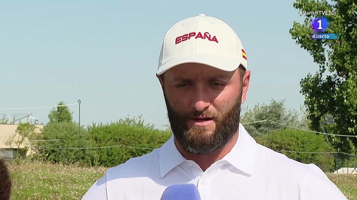Golf JJOO París 2024 - Jon Rahm, "con muchas ganas" de empezar en golf y "ganar una medalla para España", dice a TVE