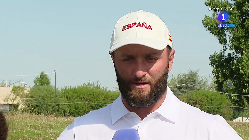 Jon Rahm, "con muchas ganas" de empezar en golf y "ganar una medalla para España", dice a TVE