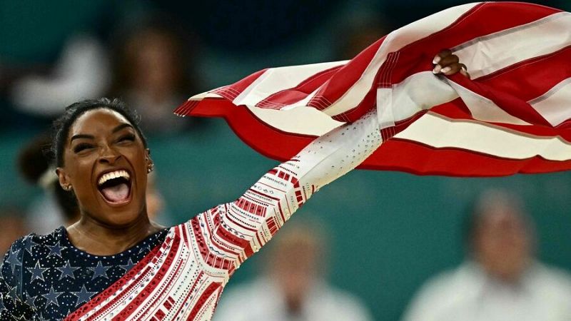 Simone Biles en Gimnasia Artística (equipos) – 30/07/2024 | JJOO París 2024 - Gimnasia artística JJOO París 2024 | Ver