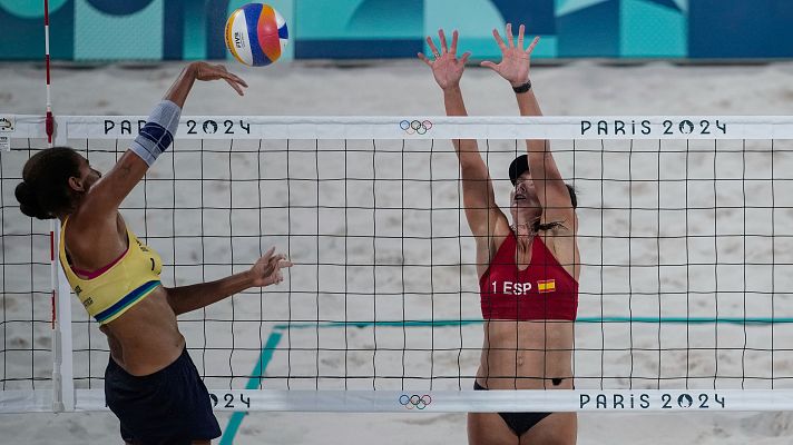 Los puntazos del duelo entre Lili y Paula contra Ana Patricia y Duda en vóley playa