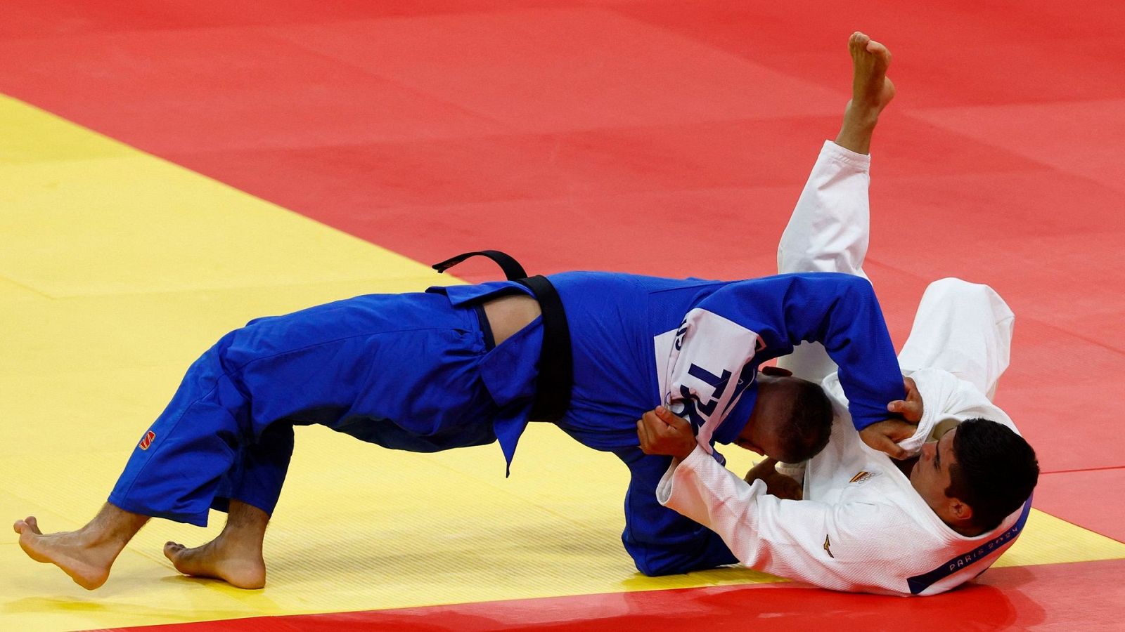 París 2024 - Judo: 1/16 de final. -90kg (M). T. Mosakhlishvili (ESP) vs. K. Ustopiriyon (TJK) - Ver ahora