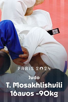 -90kg (M). T. Mosakhlishvili (ESP) vs. K. Ustopiriyon (TJK)