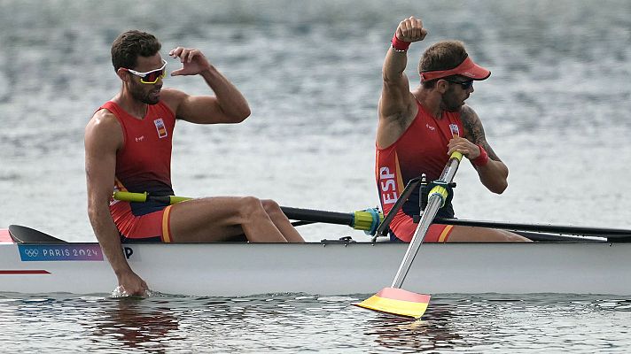 Remo JJOO París 2024 - Semifinal. Dos sin timonel (M)