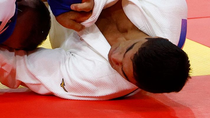 Judo JJOO París 2024 - Octavos. -90kg (M): E. Sherov (KGZ) vs T. Mosakhlishvili (ESP)