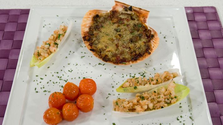 RTVE Cocina - Vieiras rellenas al albariño