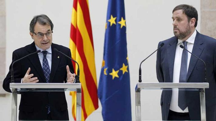 Telediario 1 - Investidura en el Parlament catalán