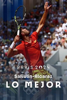 Alcaraz - Safiullin (M) tenis: Alcaraz acelera hacia los cuartos de final en París 2024