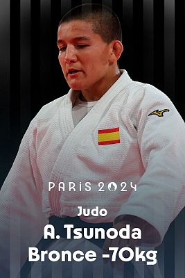 Bronce. -70kg (F): A. Tsunoda (ESP) vs M. Polleres (AUT)