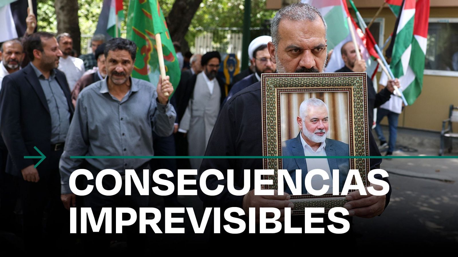 ISMAIL HANIYA: PROTESTAS por el ASESINATO del LÍDER de HAMÁS en IRÁN en las que PIDEN VENGANZA