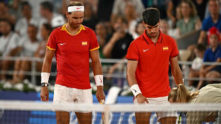 Tenis JJOO París 2024 - Nadal y Alcaraz se despiden de los dobles de tenis en cuartos de final ante Krajicek y Ram