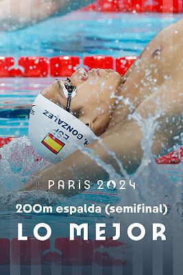Natación JJOO París 2024 - Natación espalda 200m (M): Hugo González acaba octavo y se mete en la final