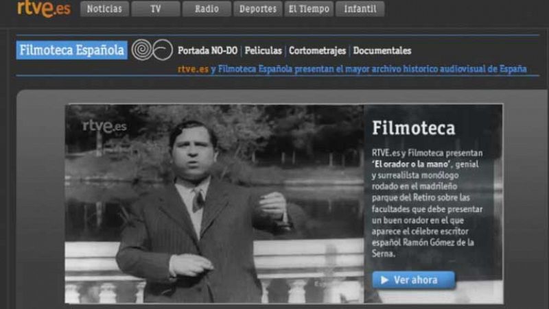 Rtve.es ofrece más de 4.000 vídeos y 700 horas de películas de la Filmoteca Nacional