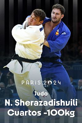 Judo JJOO París 2024 - París 2024 - Judo: 1/4 final. -100 kg (M): N. Sherazadishvili vs. EICH Daniel